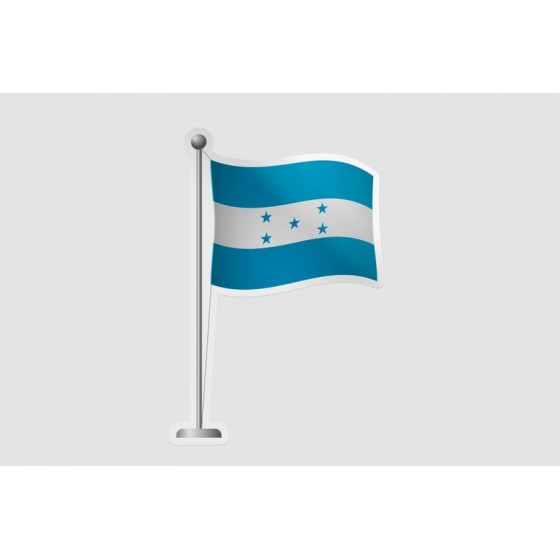 Honduras Flag Pole Style 2