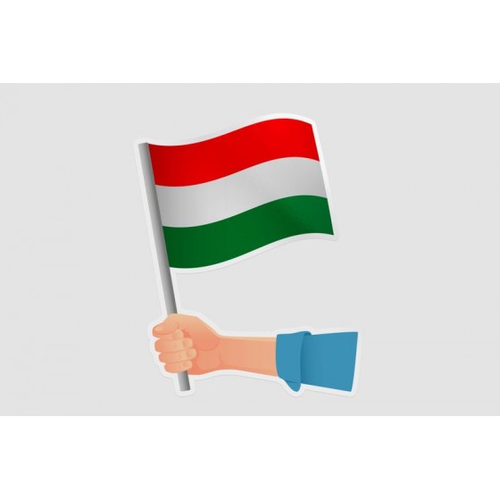 Hungary Flag Hand