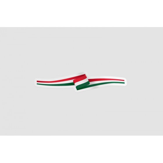 Hungary Flag Ribbon Style 3