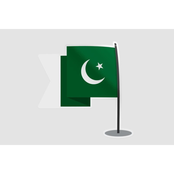 Pakistan Flag Style 56 Sticker - DecalsHouse