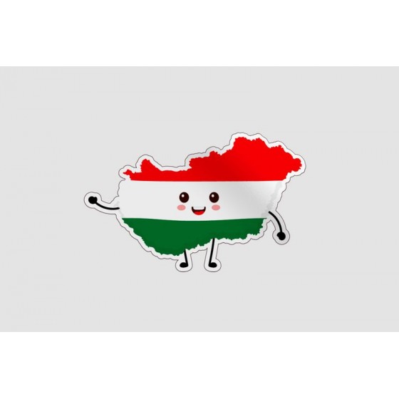 Hungary Map Funny Face