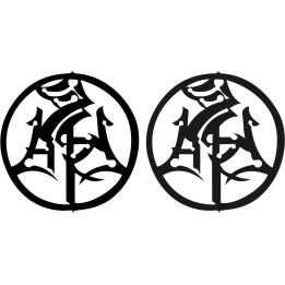 AFI Gothic Circle Logo Band Decal Stickers (2-Pack)