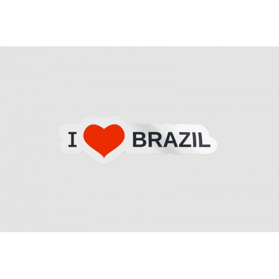 I Love Brazil Sticker