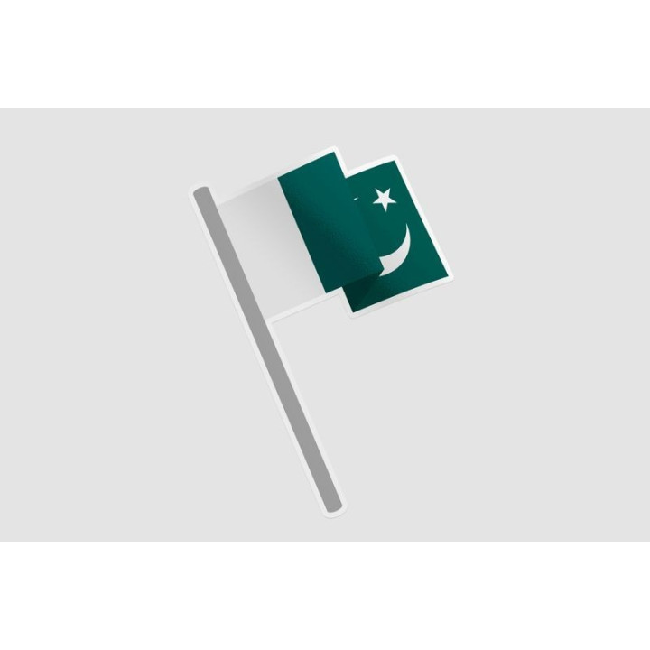 Pakistan Flag Style 84 Sticker - DecalsHouse