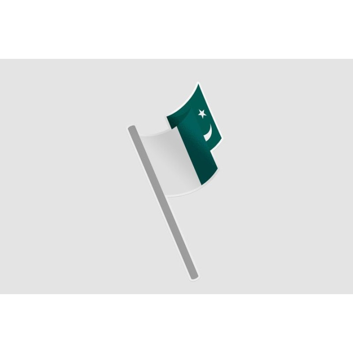 Pakistan Flag Style 90 Sticker - DecalsHouse