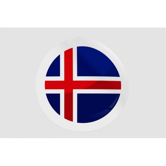 Iceland Flag Icon Style 3