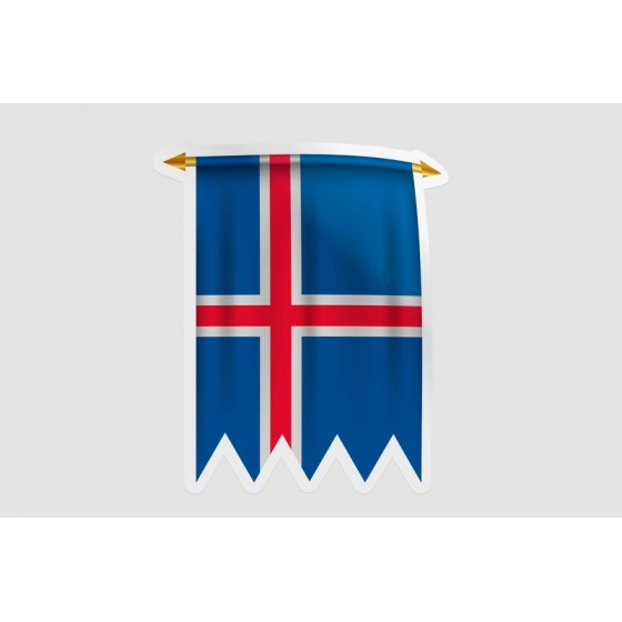 Iceland Flag Pennant