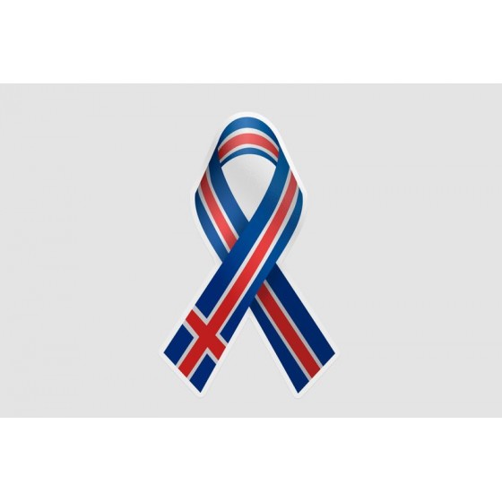 Iceland Flag Ribbon
