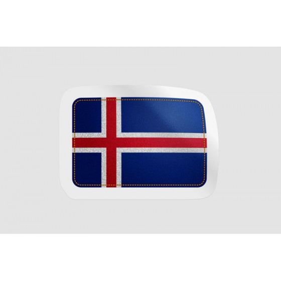Iceland Flag Style 15
