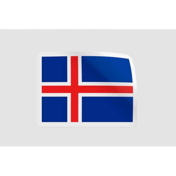 Iceland Flag Style 2