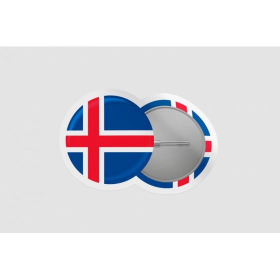 Iceland Flag Style 7