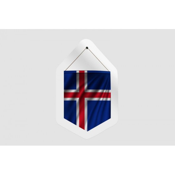 Iceland Flag Style 8