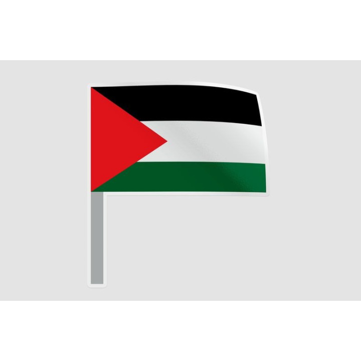 Palestine Flag Style 6 Sticker - DecalsHouse