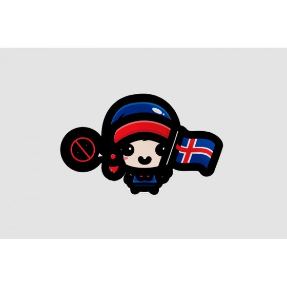 Iceland Kid Flag Virus