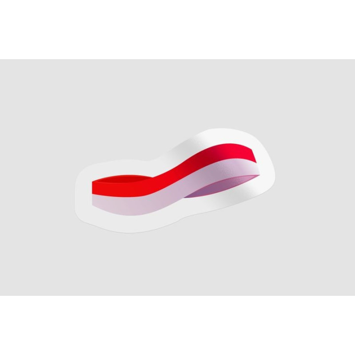 Indonesia Flag Wave Stickers – Merah Putih Decals (2-Pack)