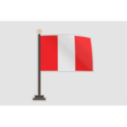 Peru Flag Style 10 Sticker - DecalsHouse