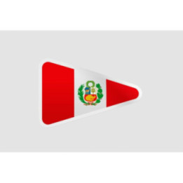 Peru Flag Style 125 Sticker - DecalsHouse
