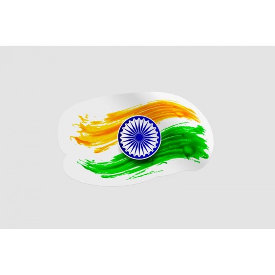 India Flag Watercolor
