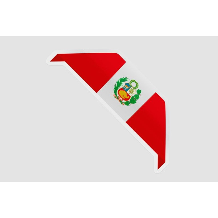 Peru Flag Style 127 Sticker - DecalsHouse