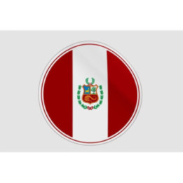 Peru Flag Style 13 Sticker - DecalsHouse