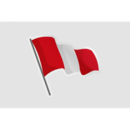 Peru Flag Style 132 Sticker - DecalsHouse