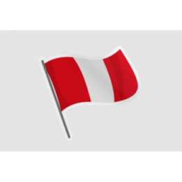 Peru Flag Style 138 Sticker - DecalsHouse