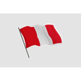 Peru Flag Style 139 Sticker - DecalsHouse