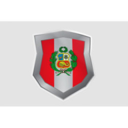 Peru Flag Style 140 Sticker - DecalsHouse