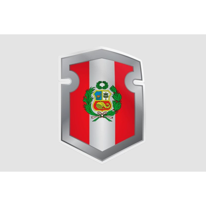 Peru Flag Style 144 Sticker - DecalsHouse