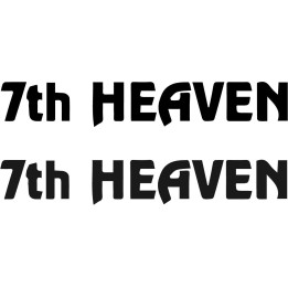 7th Heaven Stickers – Hard Rock Band Decals (2-Pack)