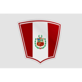 Peru Flag Style 22 Sticker - DecalsHouse