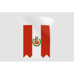 Peru Flag Style 34 Sticker - DecalsHouse
