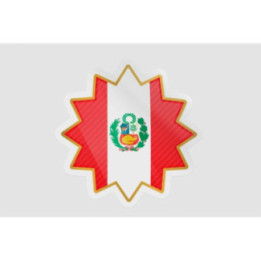 Peru Flag Style 39 Sticker - DecalsHouse