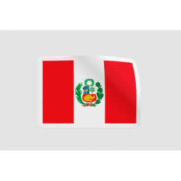 Peru Flag Style 40 Sticker - DecalsHouse