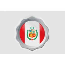 Peru Flag Style 42 Sticker - DecalsHouse