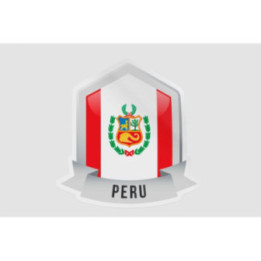 Peru Flag Style 52 Sticker - DecalsHouse