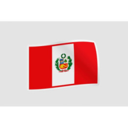 Peru Flag Style 58 Sticker - DecalsHouse