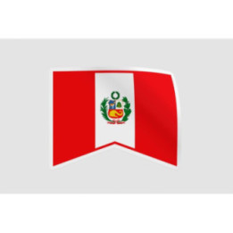 Peru Flag Style 59 Sticker - DecalsHouse
