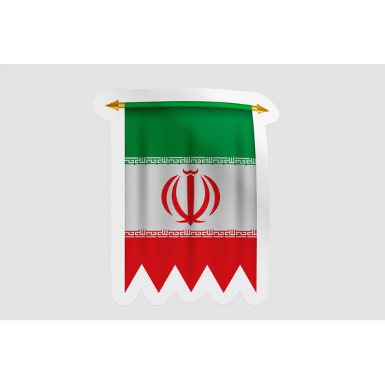 Iran Flag Pennant Style 2