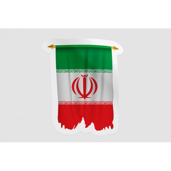 Iran Flag Pennant Style 3