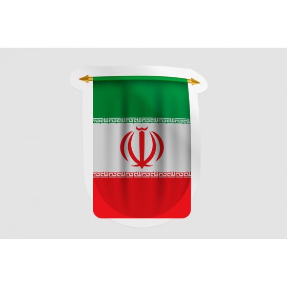 Iran Flag Pennant Style 5