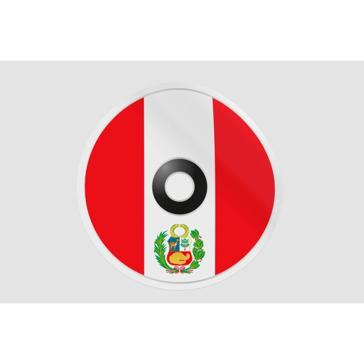 Peru Flag Style 68 Sticker - DecalsHouse