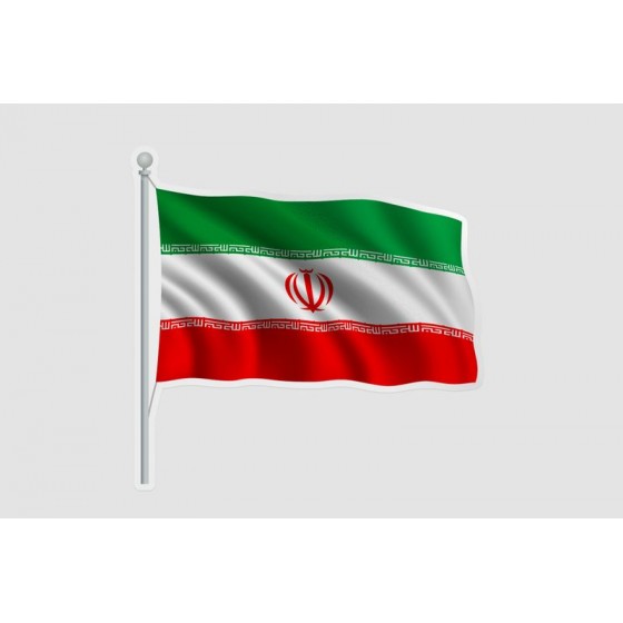 Iran Flag Pole Style 3