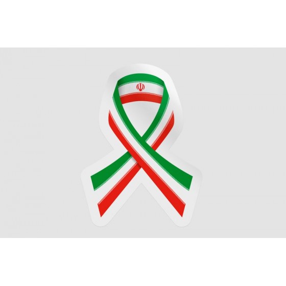 Iran Flag Ribbon Style 2