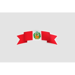 Peru Flag Style 76 Sticker - DecalsHouse