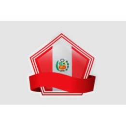 Peru Flag Style 89 Sticker - DecalsHouse