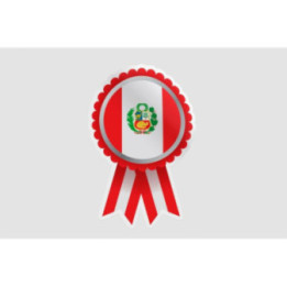 Peru Flag Style 98 Sticker - DecalsHouse