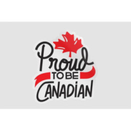 Proud To Be Canadian Style 2 Sticker - DecalsHouse