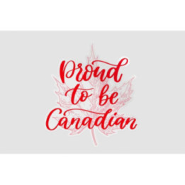 Proud To Be Canadian Style 3 Sticker - DecalsHouse
