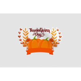 Thanksgiving Pumpkin Stickers – Autumn Harvest Decals (2-Pack)